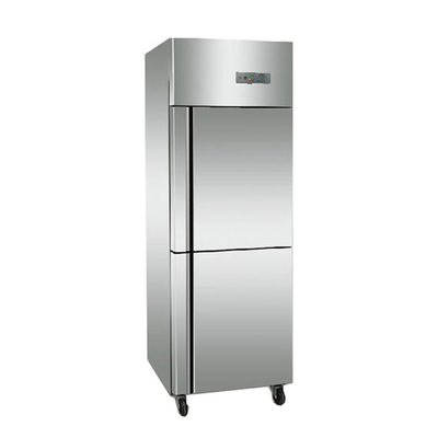 Las verduras comerciales de SCUC2D exhiben puertas dobles del refrigerador vertical del refrigerador