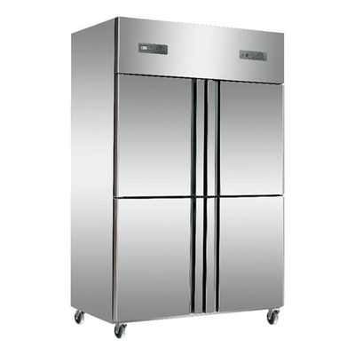 Las verduras comerciales de SCUC2D exhiben puertas dobles del refrigerador vertical del refrigerador