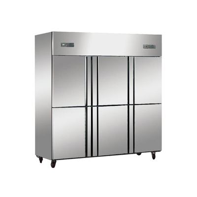 Las verduras comerciales de SCUC2D exhiben puertas dobles del refrigerador vertical del refrigerador