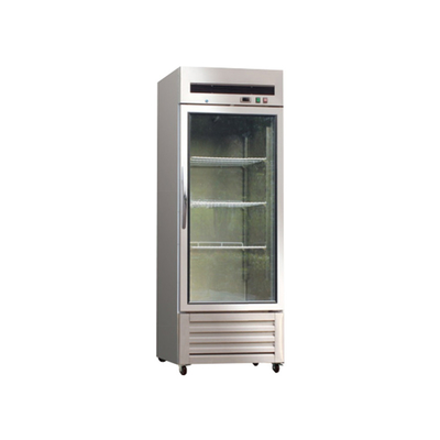 Congelador vertical comercial de la exhibición de la puerta de Singel del gabinete del refrigerador 1-Door de USACUC1D