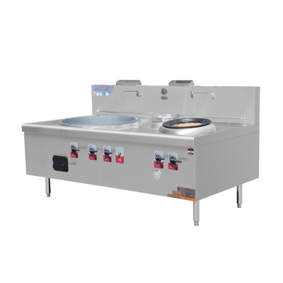 Estilo chino de acero inoxidable del calentador de 2 hornillas 1 de DJJSCDWSB que cocina la gama