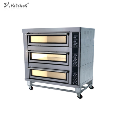 4 panadería eléctrica doble Oven Machine de la cubierta 13.2kw de las bandejas