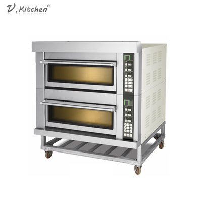 Horno eléctrico de acero inoxidable de la máquina del pan de 3 bandejas de las cubiertas 6