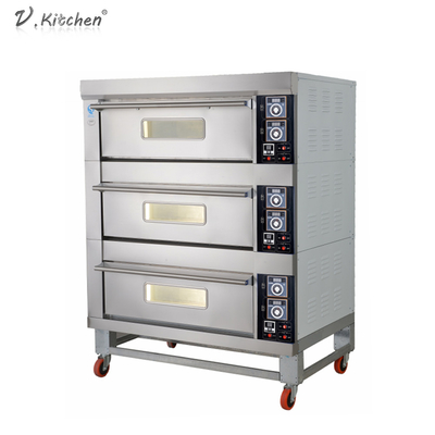 Gas Oven For Pizza de la cubierta de la convección 60kw de la encimera solo