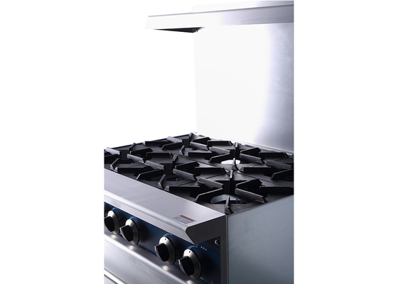 Hornilla 14,6 del equipo 36-Inch 6-Open de la cocina del restaurante de Gkw con el horno