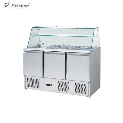 refrigerador comercial de Counder de las puertas del equipo de refrigeración 390L 3