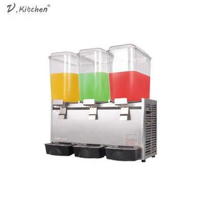 el tanque frío Juice Dispenser de la máquina 18L*3 tres de la bebida de 725x386x728m m