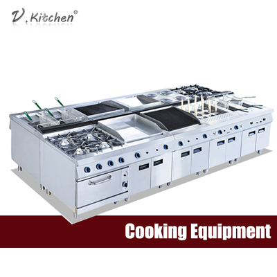 Equipo de acero inoxidable de cocinar comercial de la cocina del equipo un servicio de la parada