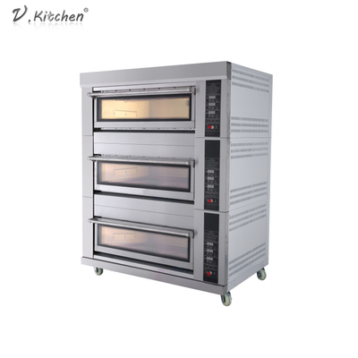 Horno rotatorio de la convección 220V Pita Bread Pizza Baking Gas